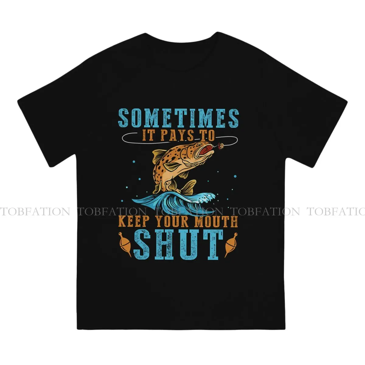 Sometimes It Pays To Keep Your Round Collar TShirt Fishing Lure Fabric Original T Shirt Men Clothes Fashion