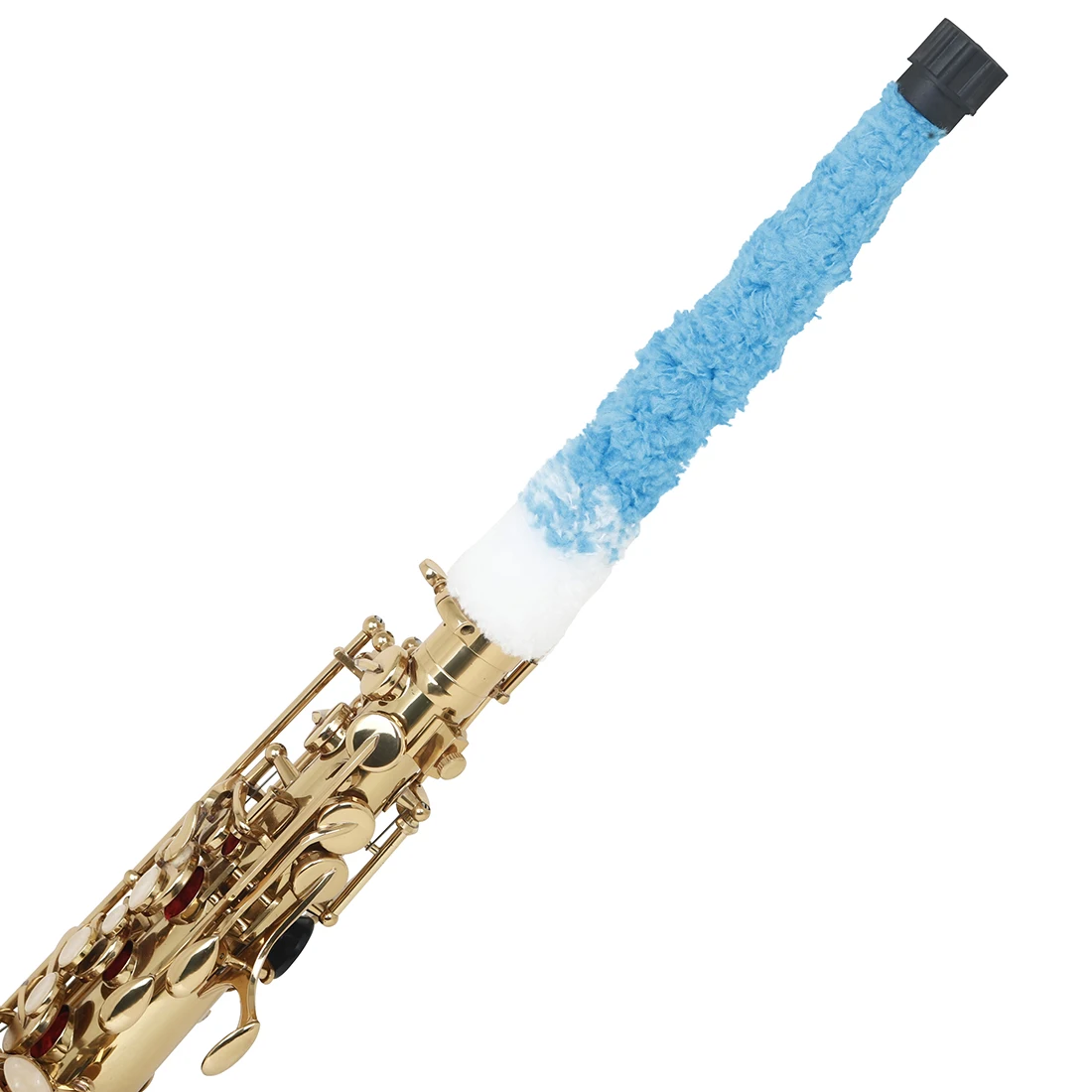 1 ks alt saxofon úklid kartáč pokročilý vlákno vnitřní zeď utírání kartáč 53cm tříbarevná kartáč woodwind instruments příslušenství