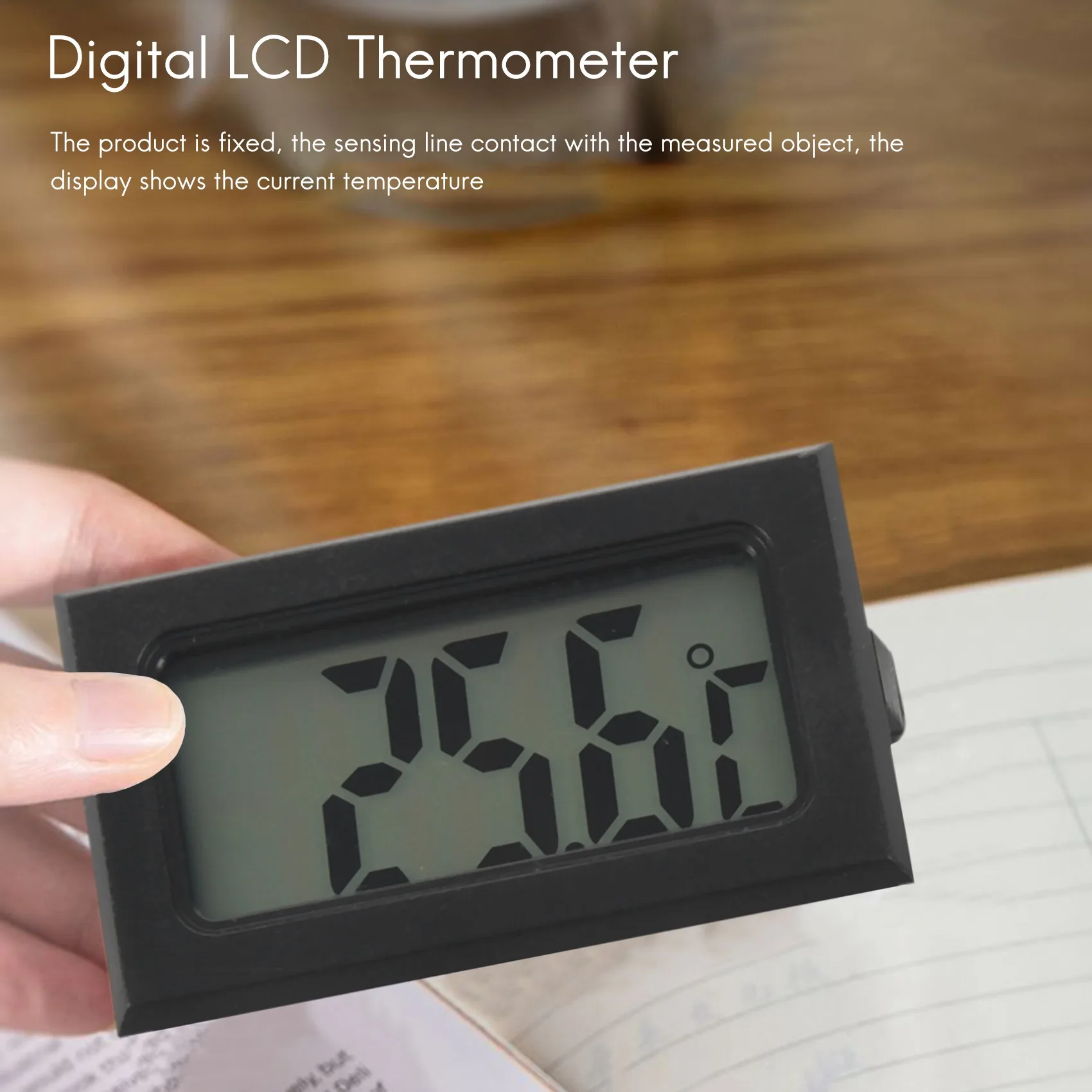 Termômetro LCD digital, Medidor de temperatura, Sensor de sonda,-50 °C a + 110 °C, Novo