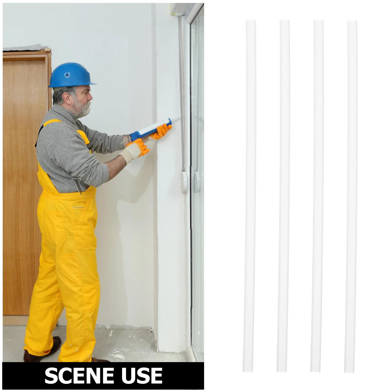 10Pcs Epoxy Application Tubes Reusable Pe Foam Sealant Spray Tubes for DIY Home Auto Industrial Sealing Filling Caulking Tool