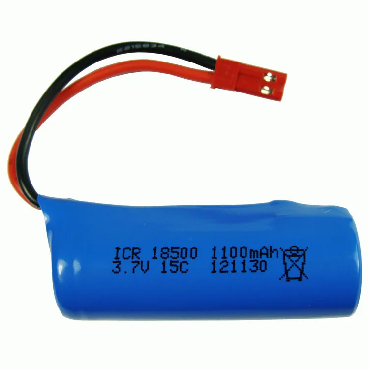 3,7 В 1100 мАч Lipo аккумулятор для дистанционного управления вертолетной лодки оптом 3,7 В 1100 мАч игрушечные аккумуляторы Lipo аккумулятор 18500 JST Plug