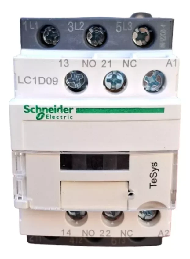 

Contactor Tripolar Schneider 24VAC 9a 3p LC1D09B7C