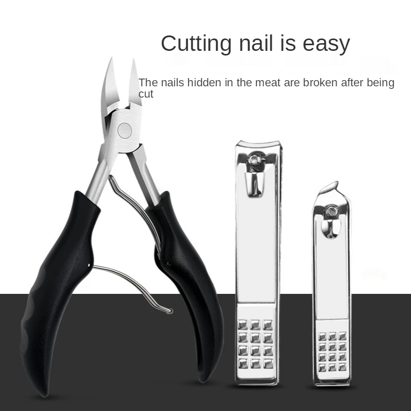 7 piece set/10 piece set stainless steel olecranon nail clippers nail groove nail scissors ingrown nail correction manicure set