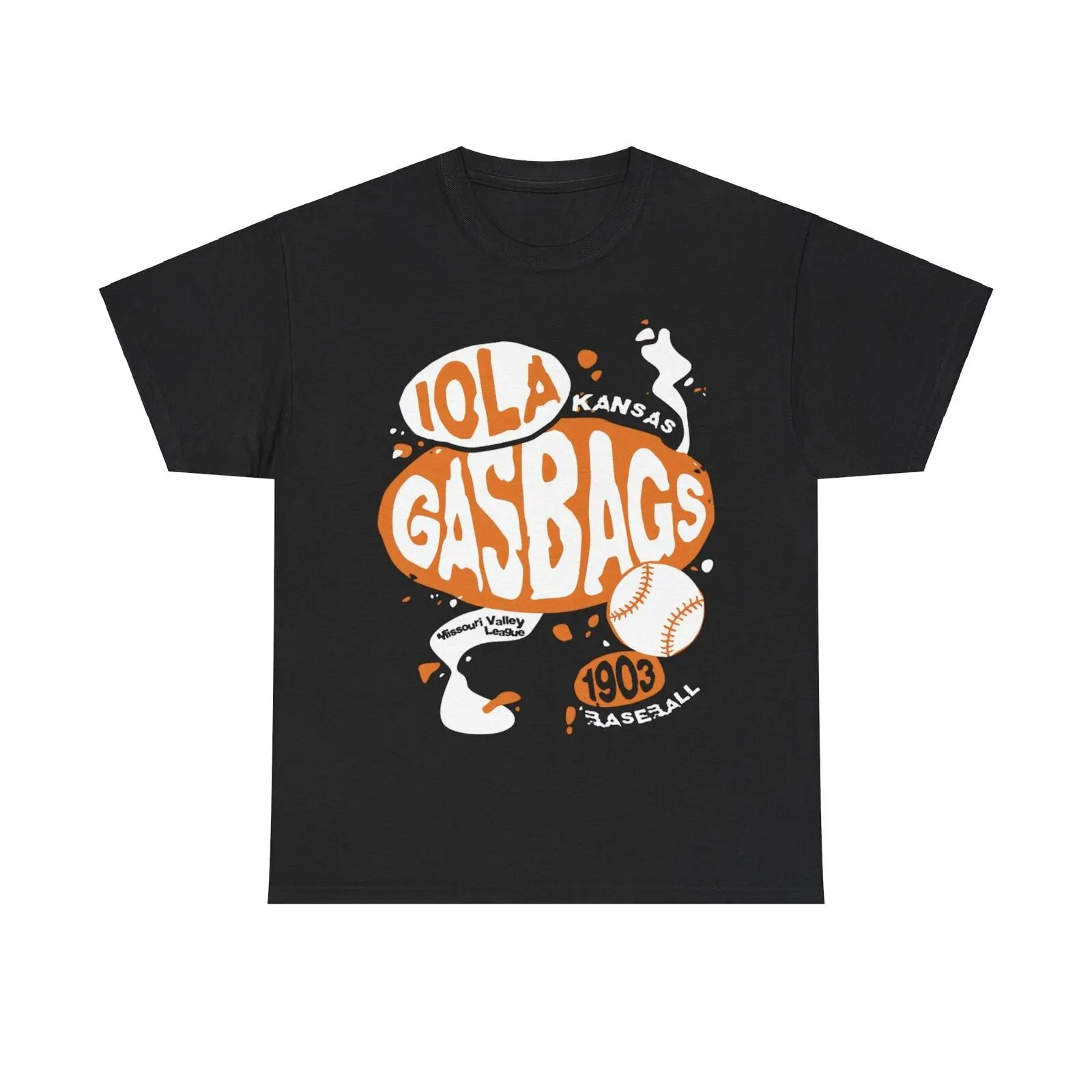 Iola Gasbags Est 1903 Kansas Baseball T shirt