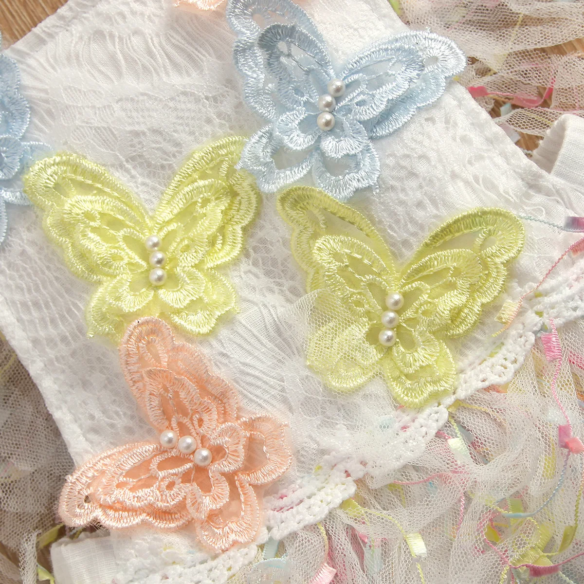 2024 Summer Baby Girls Bodysuits Infant Toddler Tassels Mesh Butterflies One-Pieces 0-3Years Newborn Triangle Romper