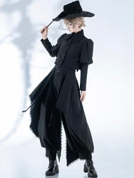 Pre-order Ouji Lolita The Wizard's Law Vintage Dark Goth Lolita Jacket and Trousers by Princess Chronicles