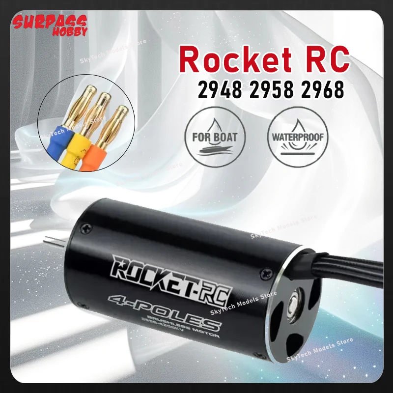 

Surpass Hobby Rocket RC 2948 2958 2968 Бесщеточный двигатель для радиоуправляемой электрической лодки Мотор Traxxas Feilun Детали для обновления лодки с рыболовной приманкой