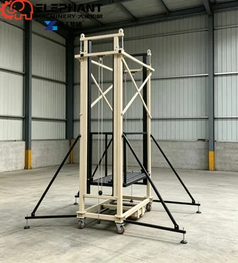 Mobile Electric Lifting Tripod Remote Control Outdoor Elevator Lifting Electric Platform ,Electric Scaffolding