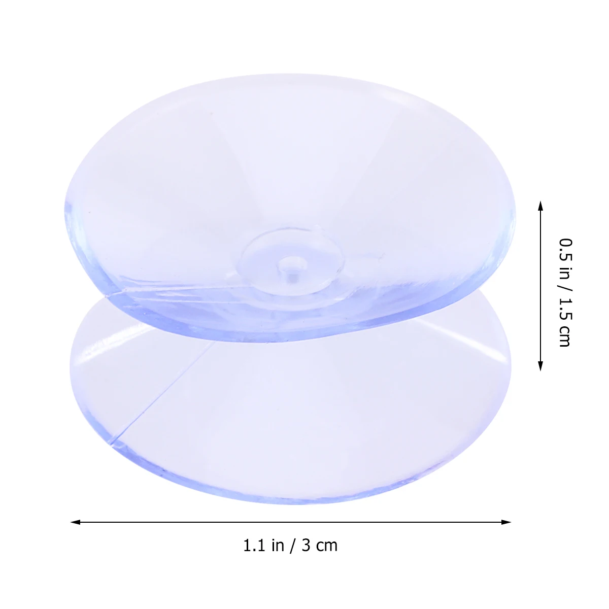 

12 Pcs Double Sided Adhesive Hooks Clear Suction Cups Non Slip Mat Plastic Holder Glass Table Tops Rubber Pads Silicone Suckers