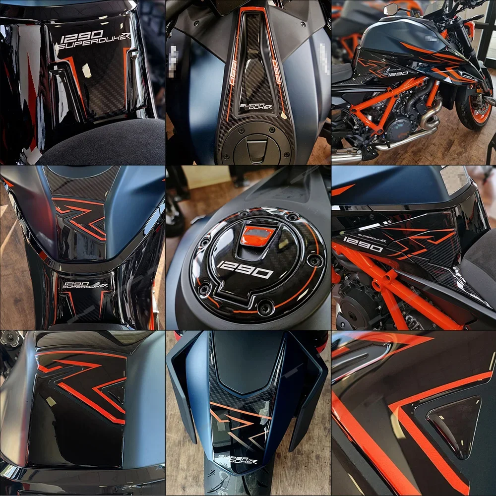 Für super duke r r super duke motorrad zubehör tank pad schutz abdeckungen 3d aufkleber