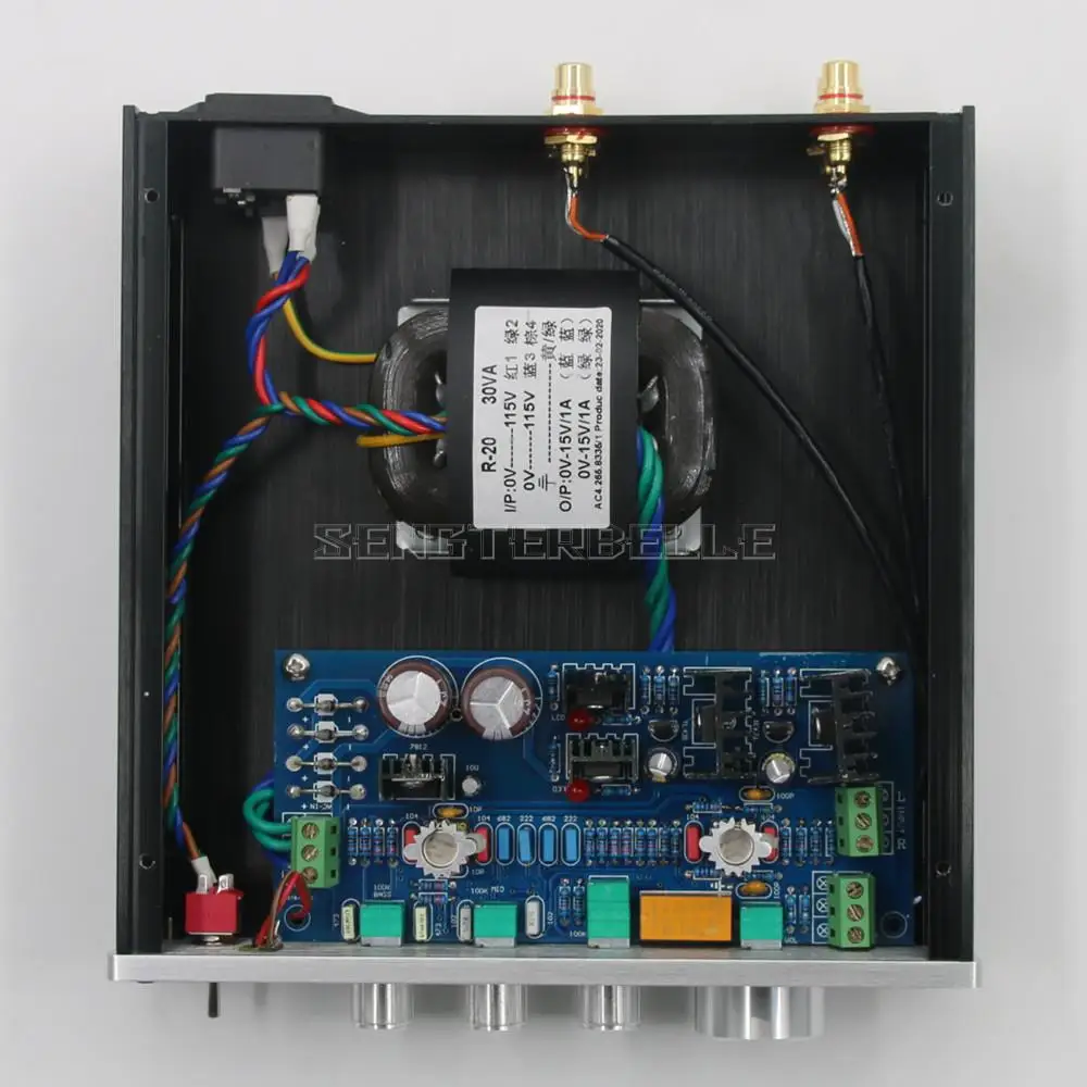 Preamplificador de Audio doméstico F1 Pure Class A HiFi Bluetooth 5,4 preamplificador ajustable de agudos/medios/bajo