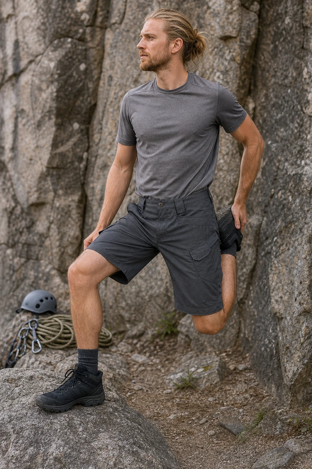 Men Military Combat Outdoor Cargo Tactical Shorts Summer Waterproof Shorts Trekking Camping Hiking Climbing Panttdoor Sport