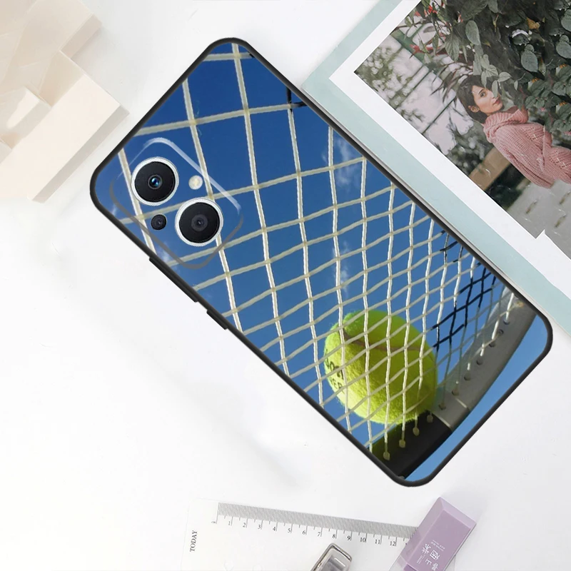 حقيبة رياضية لكرة التنس لـ OPPO ، Reno 11F ، 10 Pro ، 4 ، 5 ، 6 ، 7 ، 8 Lite ، 4Z ، 5Z ، 8T ، finد X5 ، X6 Pro ، X2 ، x3 غطاء نيو