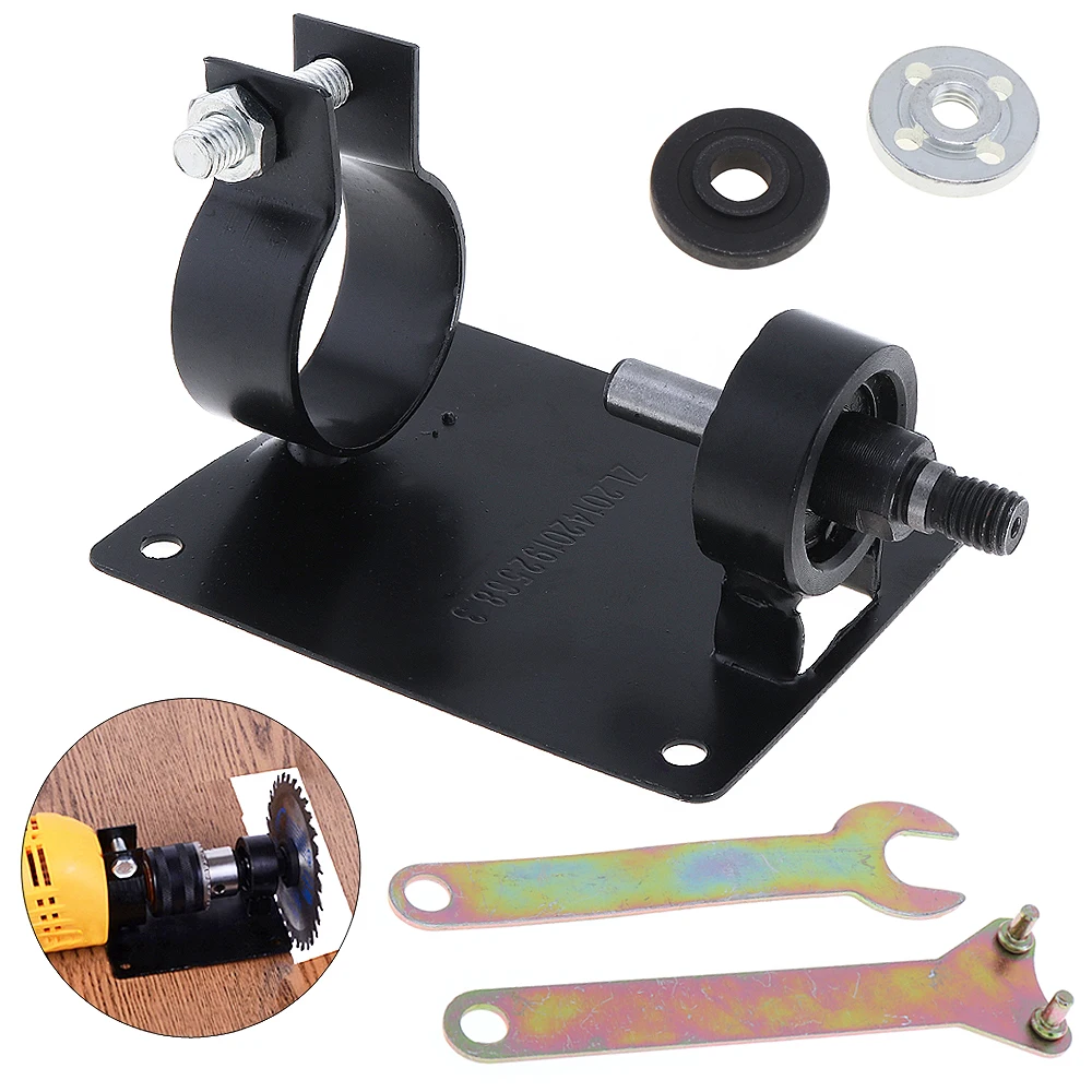 

13mm Durable Electric Drill Cutting Seat Stand Holder Set for Polishing / Grinding with 2 Wrench 2 Gaskets for Cutting