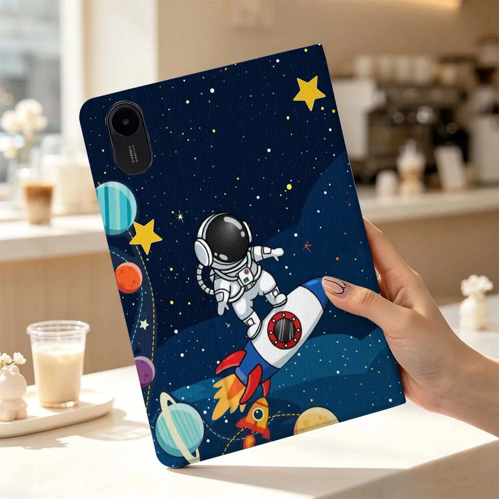 Cartoon Astronaut Space For Xiaomi Poco Redmi Pad 8 2 4 5 6 6S 7 7S SE Pro Max 14 11 8.7 11.2 12.5 Inch Tablet Case Fashion
