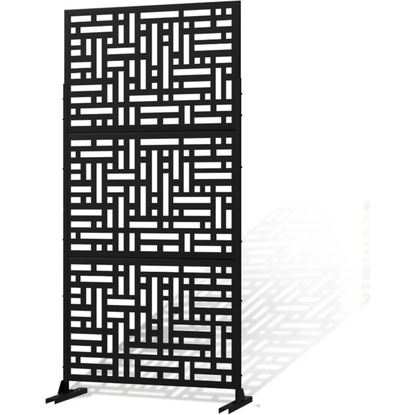 US Fence Privacy Screen,Decorative Outdoor Divider with Stand,no dig Fence Outdoor Privacy Screen,Privacy Fence for