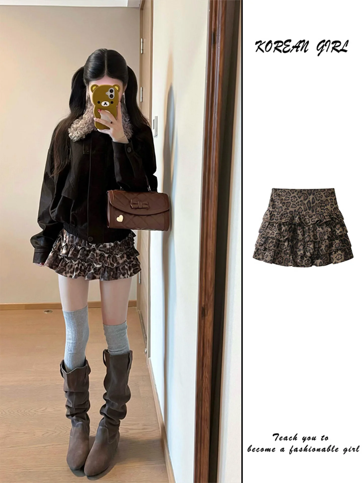 

Повседневная юбка с узором в виде кексов для женщин, с высокой талией, А-силуэта, для коррекции фигуры, пышная юбка с кружевным дизайном, осень-зима