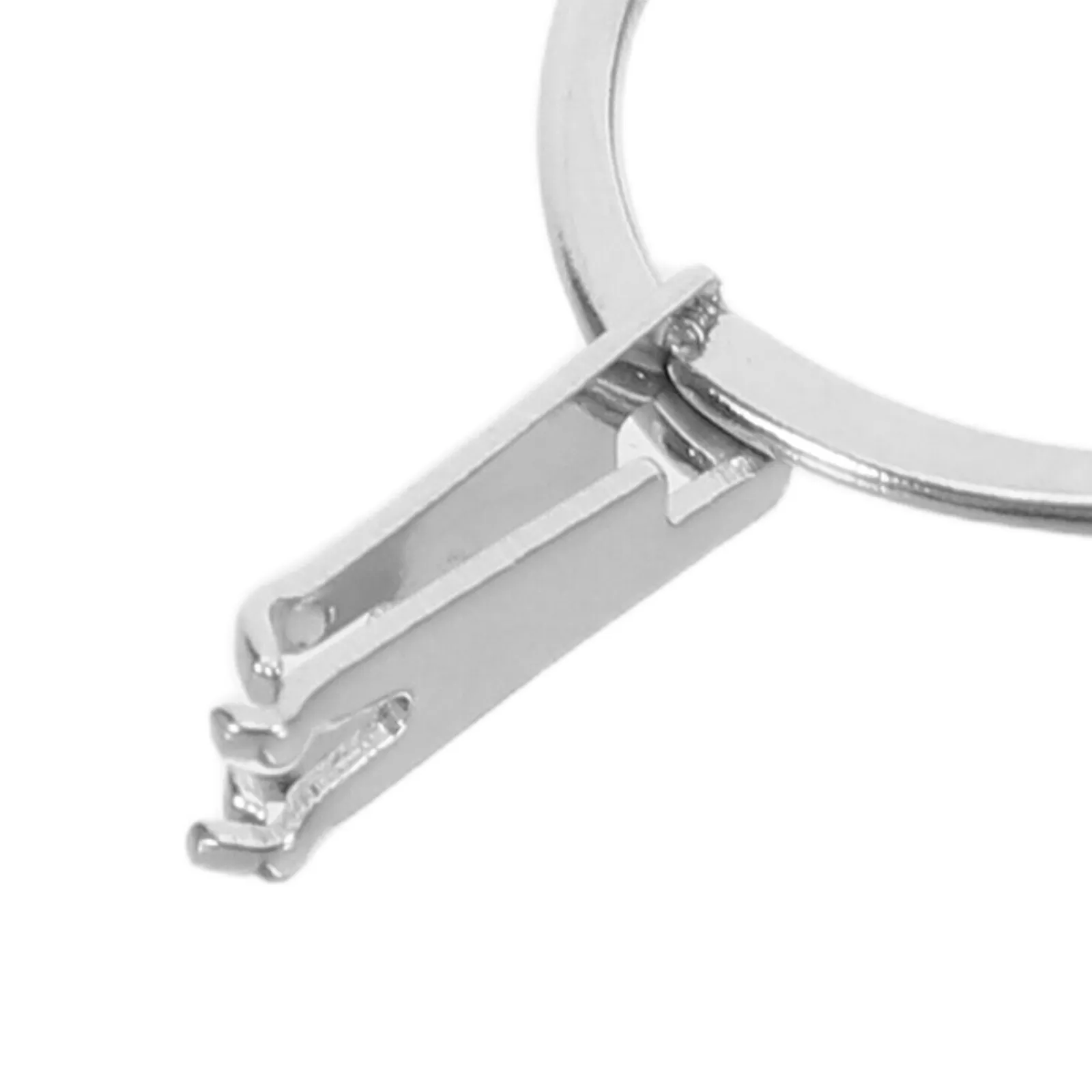 2Pcs Loose Stone Blank Prong Ring Jewelry Display Holder
