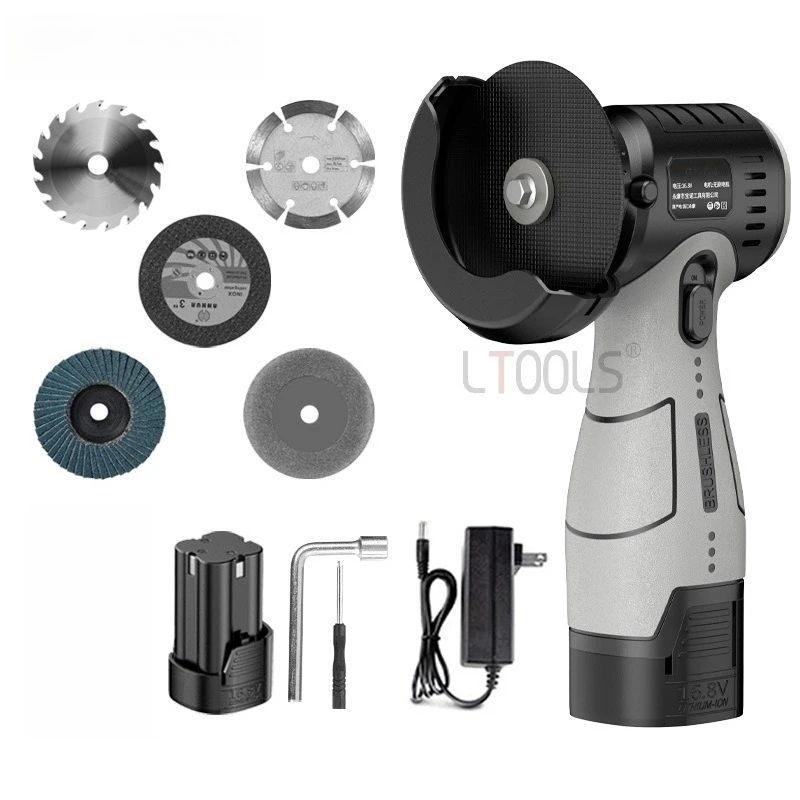 

16.8V Portable Angle Grinder Multi Functional Lithium Battery Cutting and Polishing Machine Brushless Motor Hand Electric Tools
