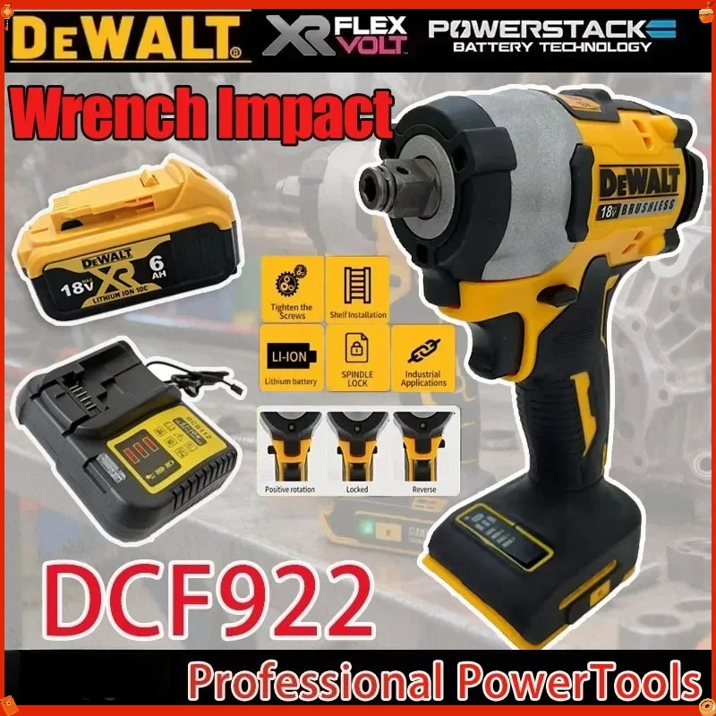 

Dewalt DCF922 2500RPM Brushless high torque 406Nm impact wrench Cordlesshigh rechargeable power tool For Dewalt Battery