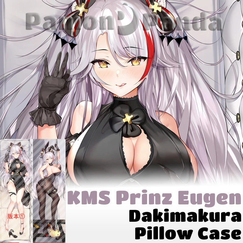 KMS Prinz Eugen Dakimakura Game Azur Lane Sexy Pillow Cover Hugging Cushion Case Otaku Full Body Pillowcase Home Bedding Decor