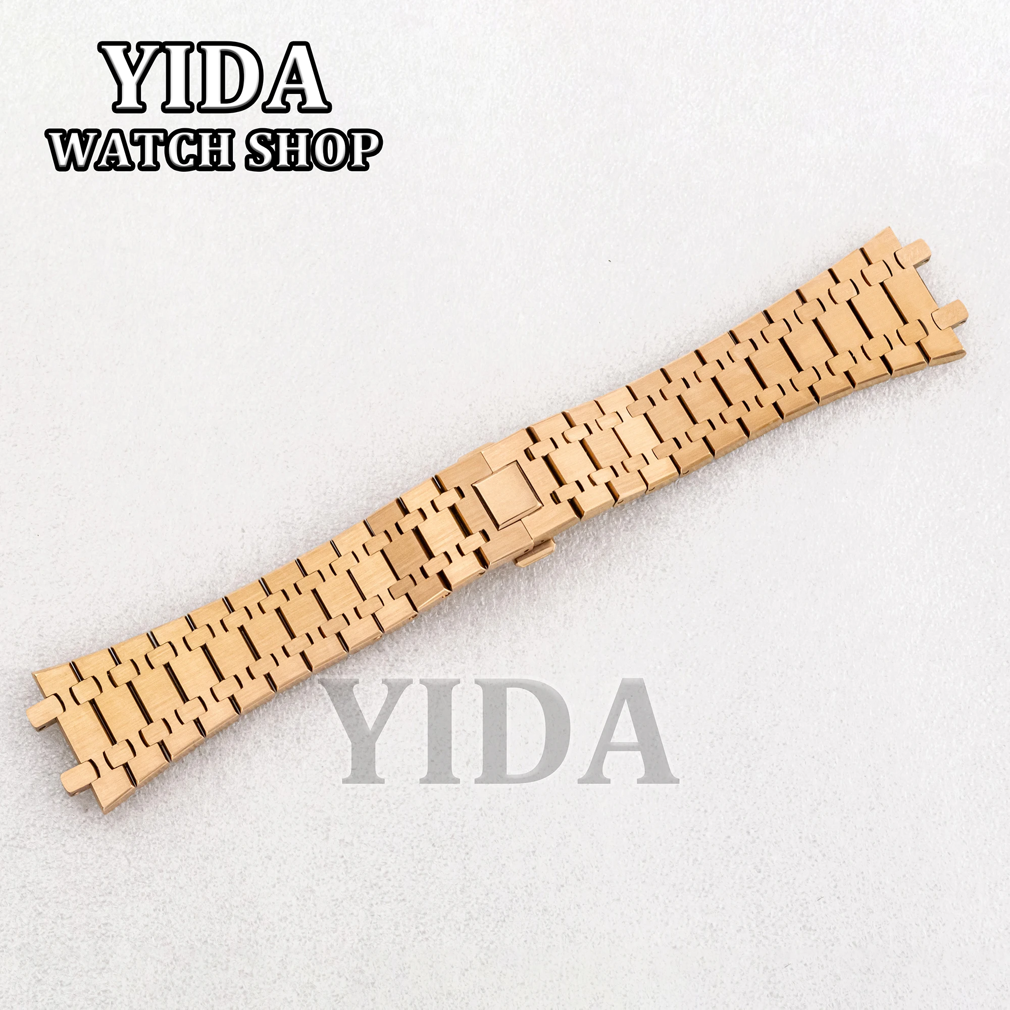 26mm 316l pulseira de relógio de aço inoxidável para pulseira de relógio de carvalho real fivela dobrável pulseira sólida substituições modificadas ferramentas de reparo