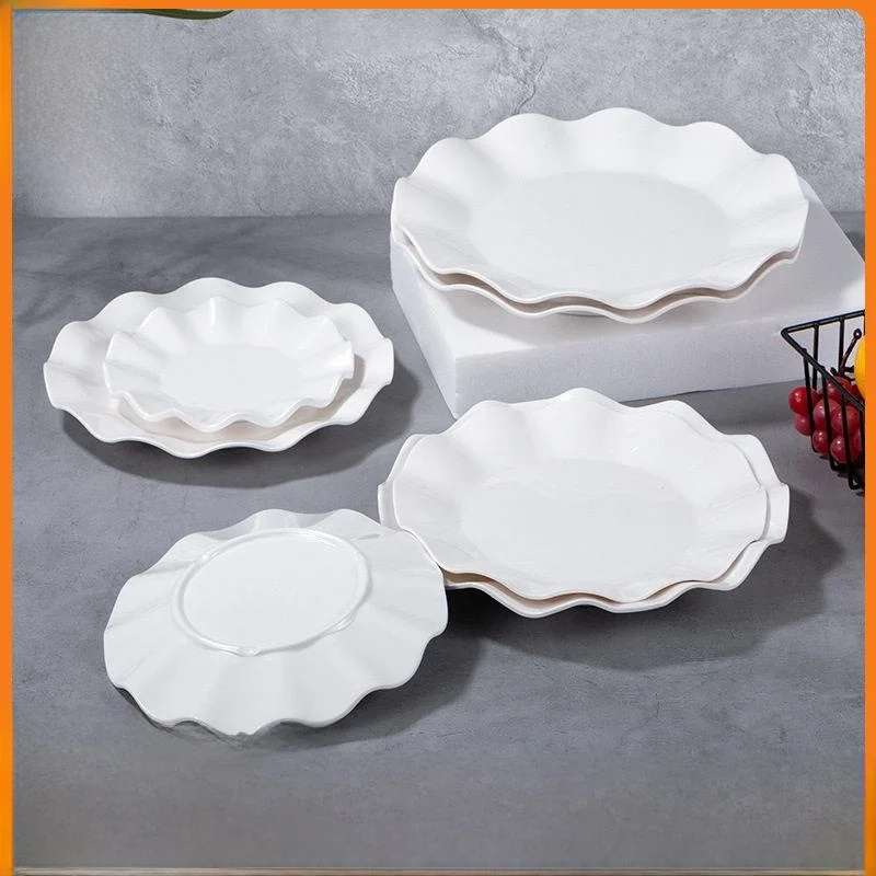 creative-lace-dinnerware-set-hotel-home-fruit-dish-salad-plate-10-pieces-anti-fall-imitation-porcelain-melamine-plate
