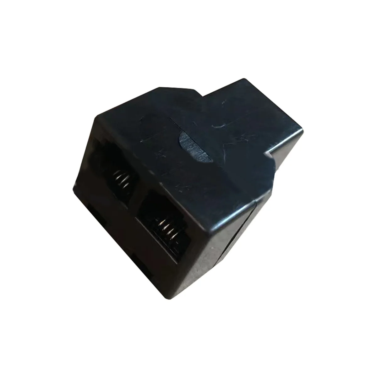 New 2PCS RJ11 Telephone Cable Splitter 15cm Cable 6P4C 2 Ports Telephone Cable Splitter Adapter