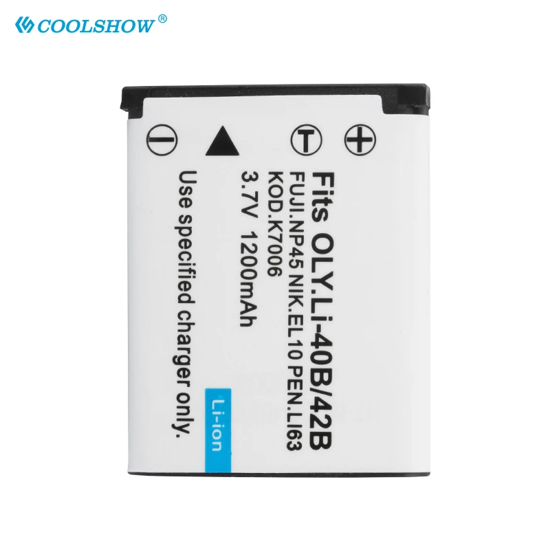 1200mah Battery EN-EL10 EN EL10 NP-45 Li 40B Li 42B for Olympus Nikon Fujifilm Kodak Digital Camera Rechargeable Batteries