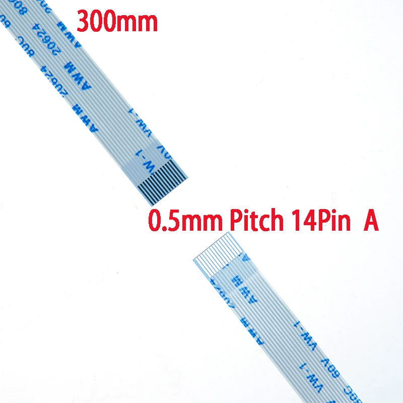 

0.5mm Pitch 14Pin A Type 300mm Length Awm 20624 80C 60V VW-1 FFC Flexible Flat Cable for LED lighting