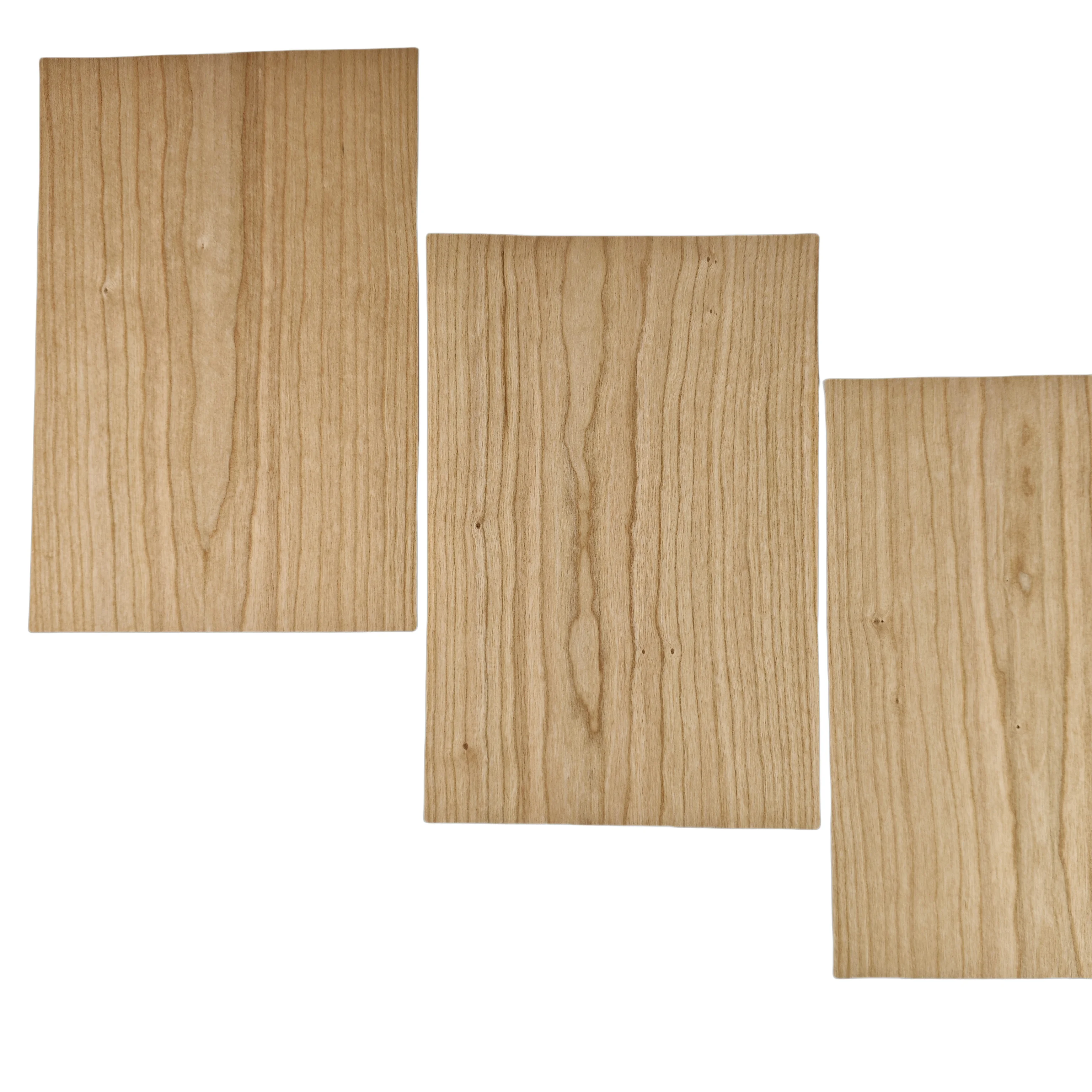 

8pcs 0.4-0.5mm Natural Cherry Wood Veneer thin wood sheets L:300xW:200mm