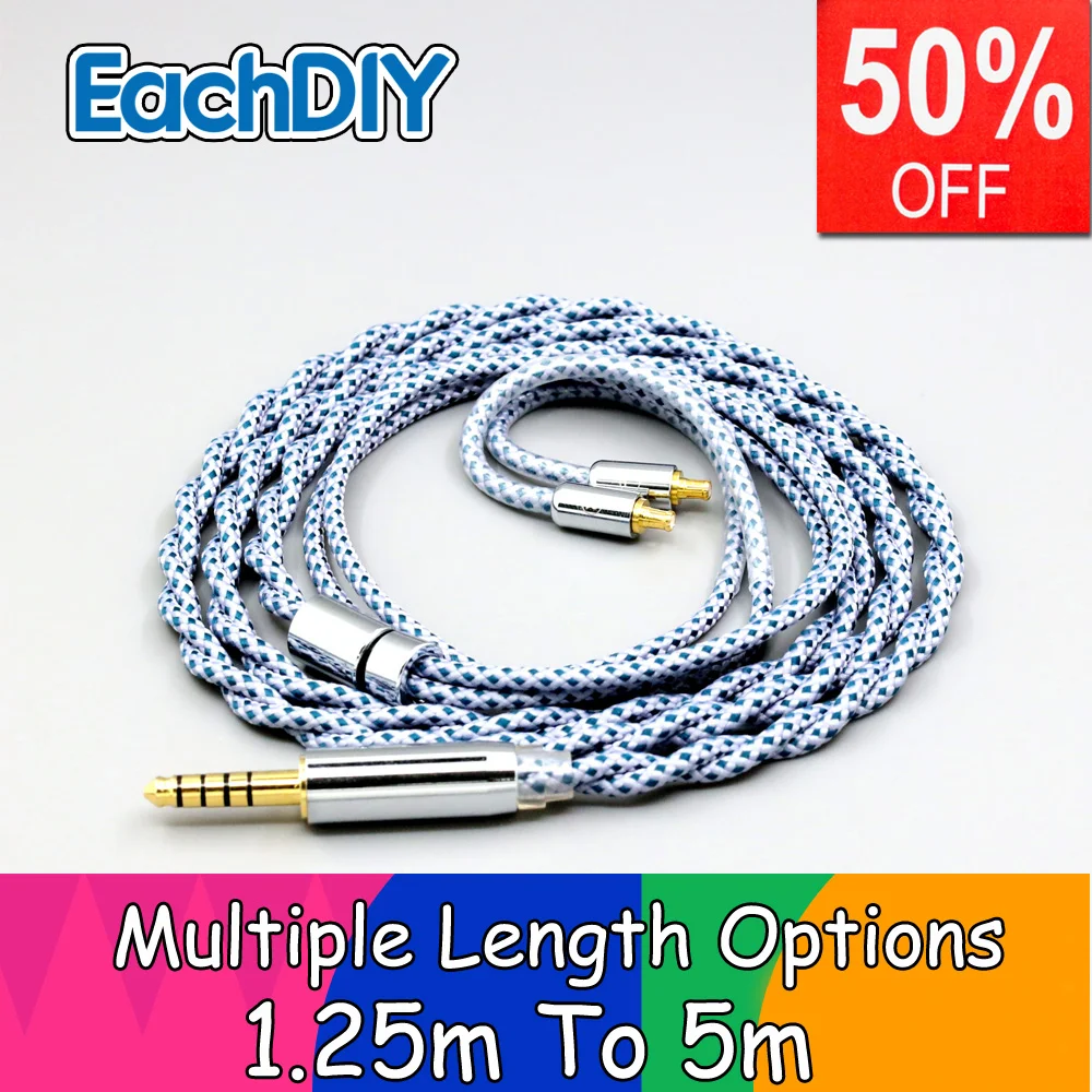 

Graphene 99% Pure Silver Mix OCC Shielding Earphone Cable For Audio Technica CKS1100 CKR100IS ATH-CKR100 CKR90 LN008637