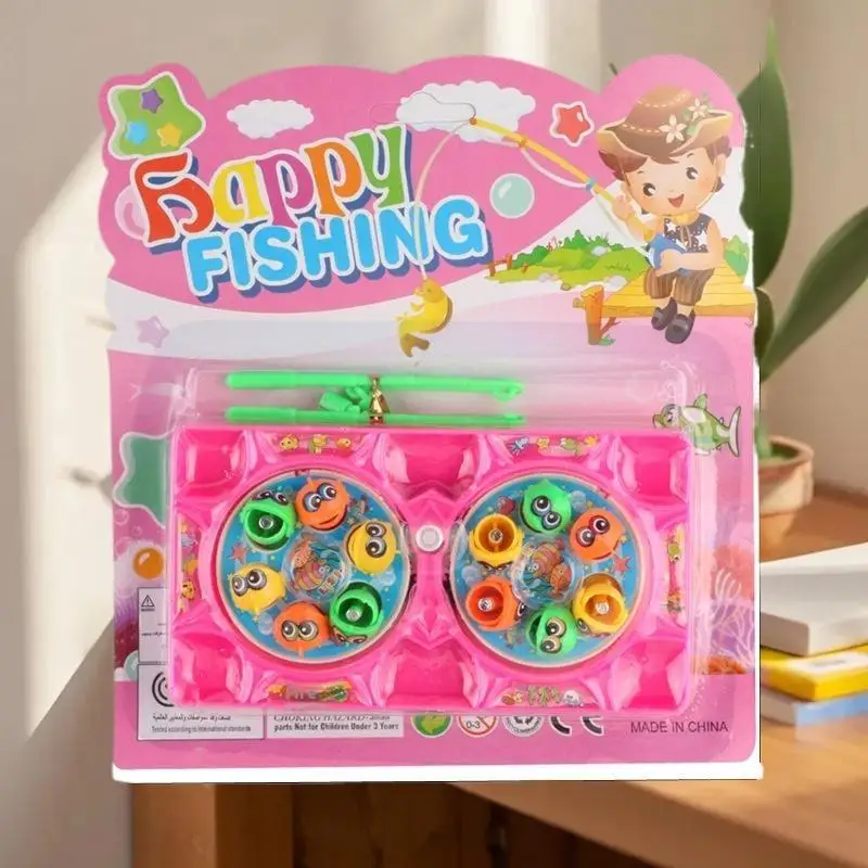 Mini-Angelspiel-Spielzeugset für Kinder; Uhrwerk mit realistischer Angelrute; Tragbares Brettspiel; Geschenk für Kinder