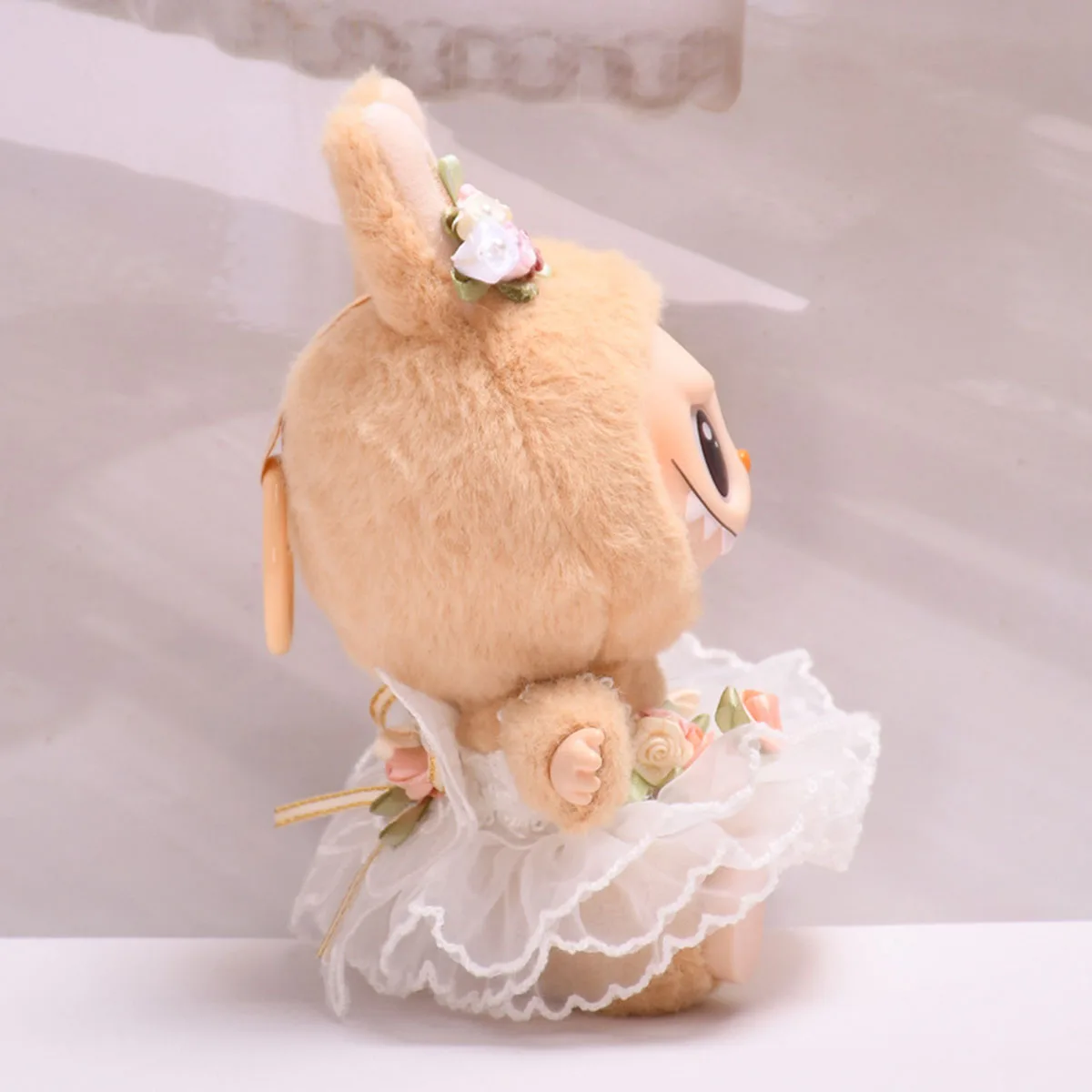 Labubu ملابس دمى فراشة قطعتين مجموعة الزي اكسسوارات فستان الزفاف تنورة دعوى مجموعة إكسسوارات دمي فتاة هدية