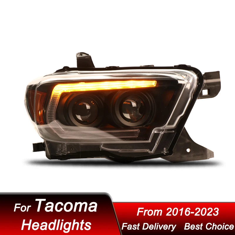 Hot Car styling Headlights For Toyota Tacoma 16-23 DOT new style LED Headlamp Assembly Upgrade Projector Lens Accessories Kit