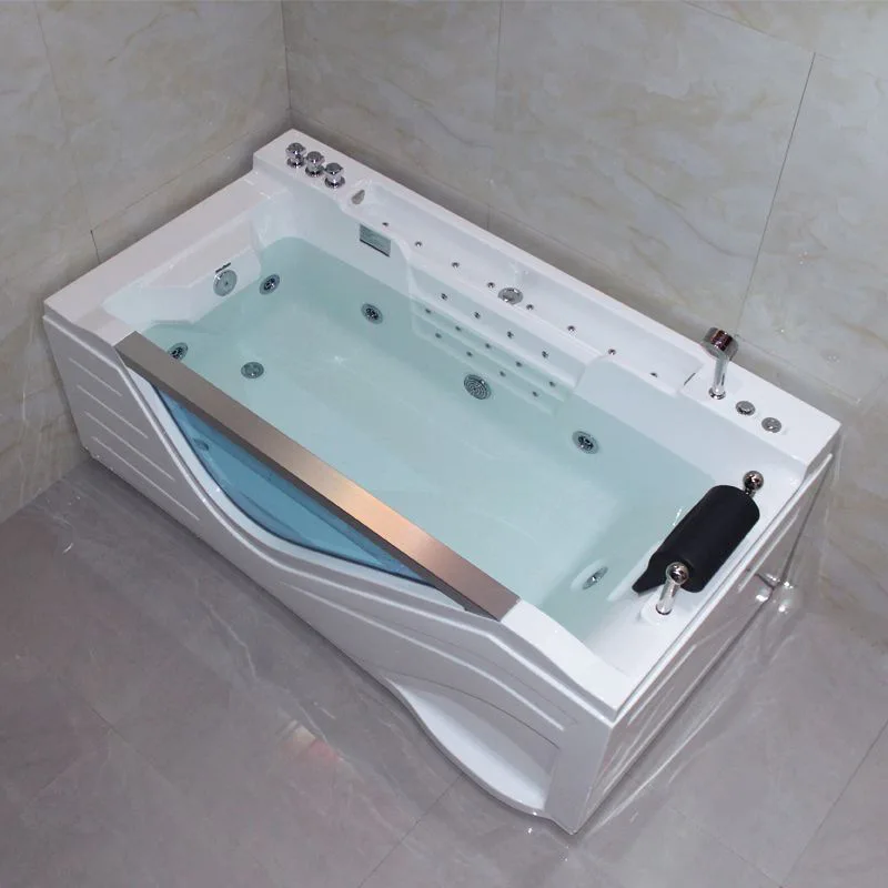 

Cross-border new acrylic freestanding modern fashion cylinder, acrylic bathtub, household sea view bathtub leather wholesale