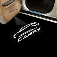 2Pcs LED Car Door Lights Projector Tools For Toyota Camry 40 50 V40 V50 V55 V70 XV40 XV50 XV55 XV70 2006 2007-2022 Accessory