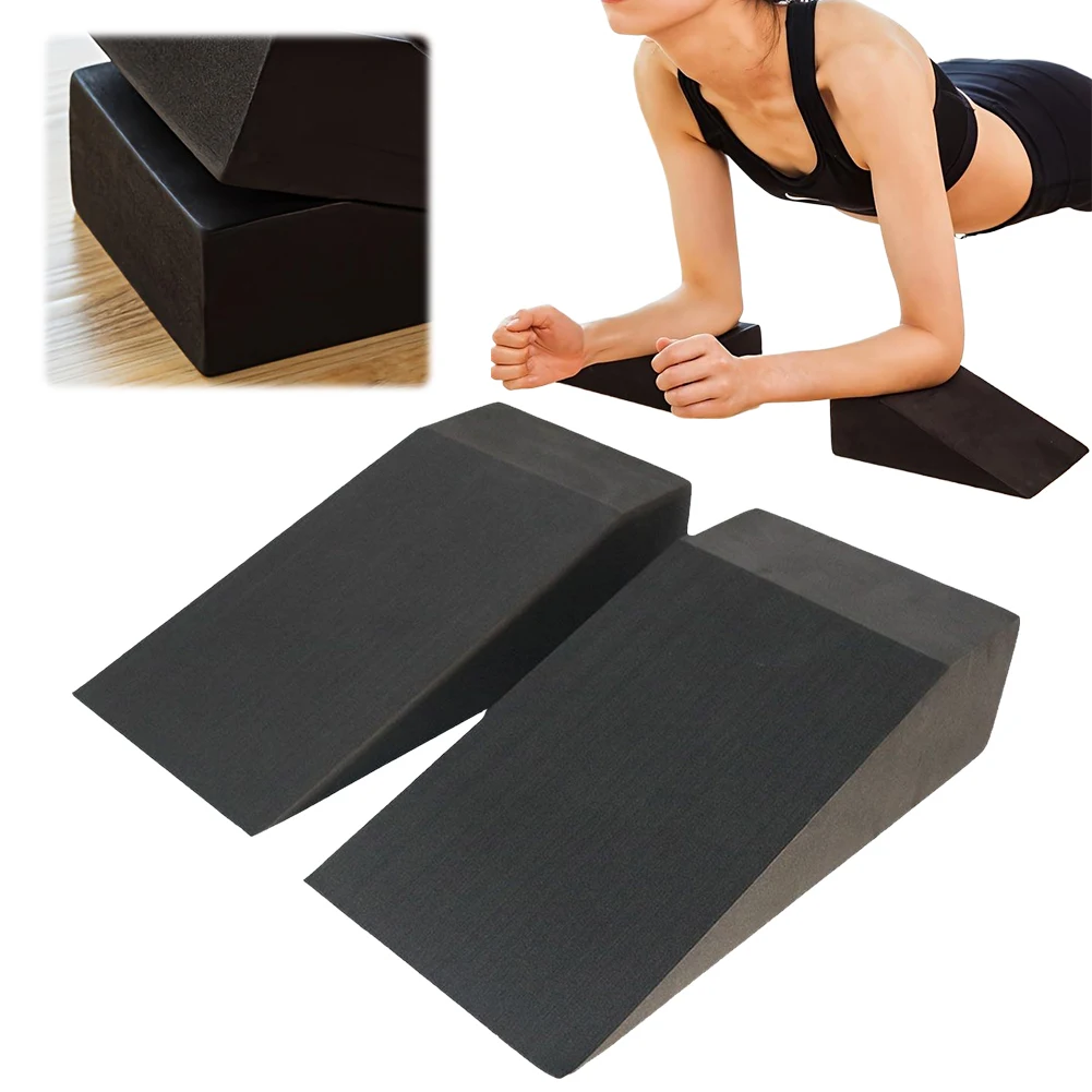 

2Pcs Yoga Wedge Blocks Squat Wedge Block Multi-Functional Yoga Stretch Slant Board EVA Calf Stretcher for Pushup Pilates