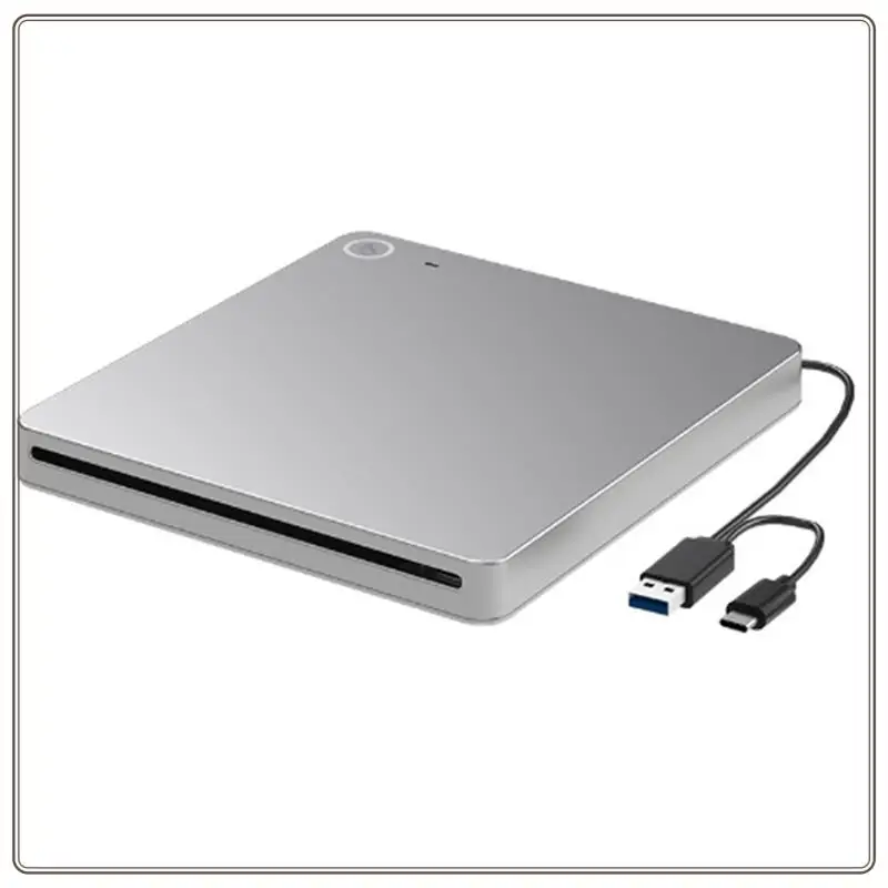 Надежный сверхтонкий внешний 3D-привод Blu-Ray DVD с USB 3.0 и Type-C, слот-в устройством записи компакт-дисков и DVD для высокоскоростной передачи данных, Ultra