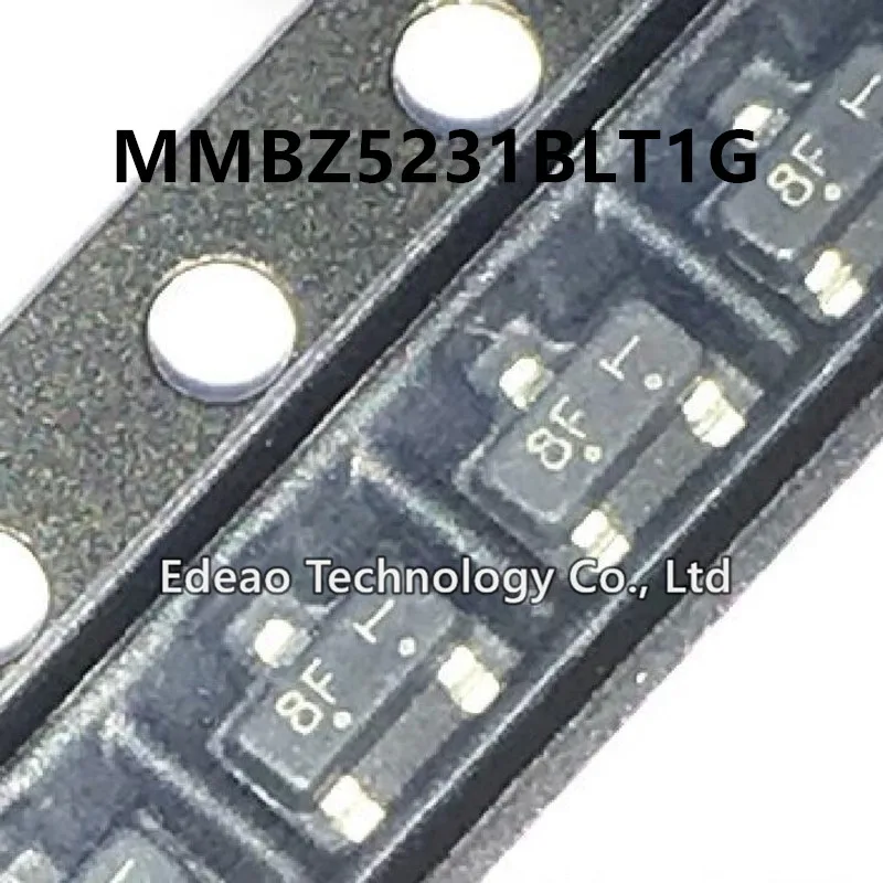 

50 ~ 500 шт./лот Новый MMBZ5231BLT1G маркировка: 8F SOT-23 MMBZ5231 MMBZ5231B 5.1V225mW стабилитрон диод