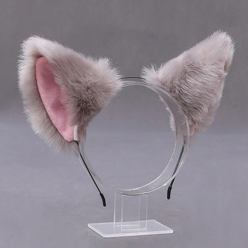 Cute Cat Fox Ear fasce per capelli Party Cosplay Hair Hoops Lolita Women Girls Animal Ear Hairband accessori per capelli natalizi