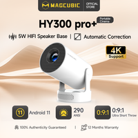 Magcubic HY300 Pro + Ultra Projector 4K 720P Portable Projector with WiFi 6 BT5.4 Auto Vertical Keystone 5W Speaker 180 Rotation