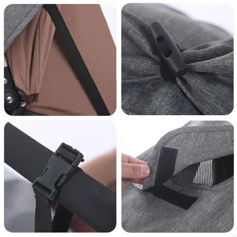 

Pram Sun Shade Canopy Tear Resistance Strollers Accessory Windproof Sunshade