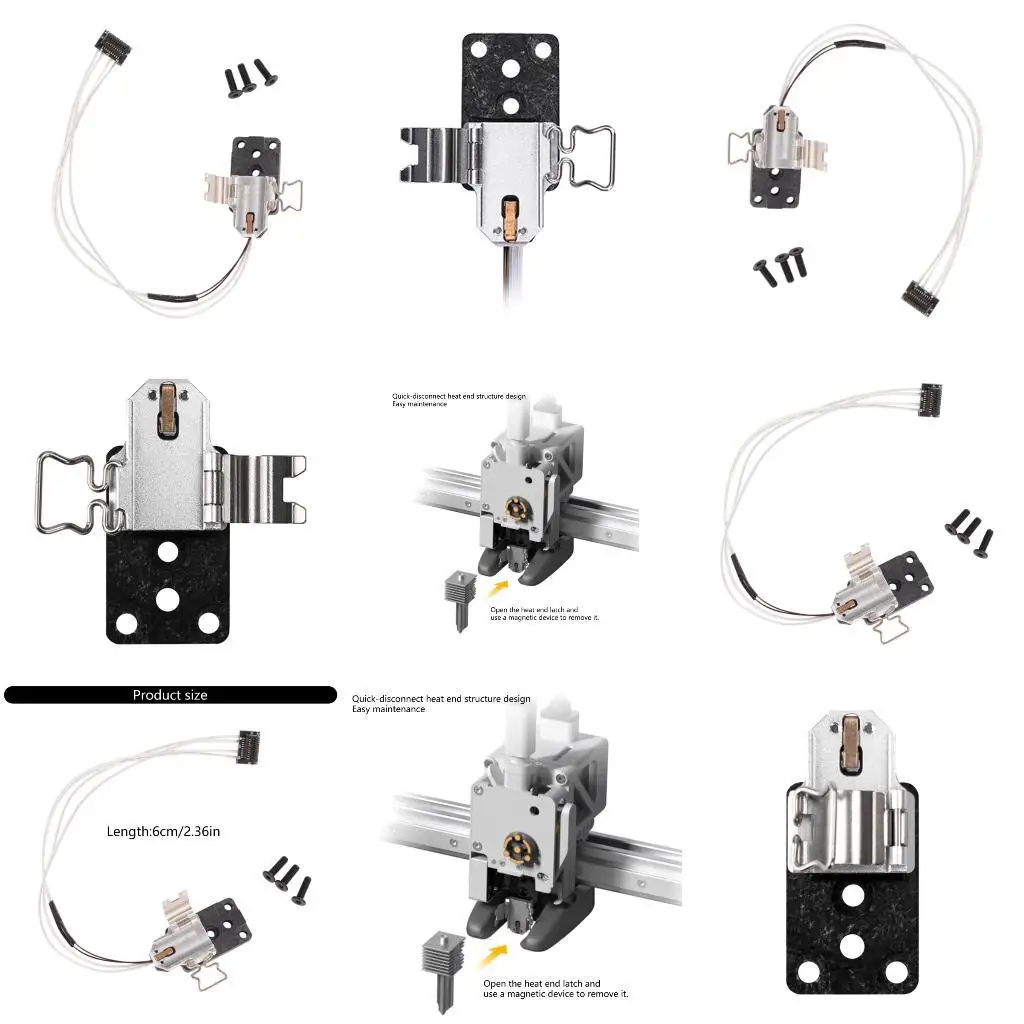 

Y1UD Hotend Heating Printer Heaters Unit For Preventing Filaments Clogging Issue