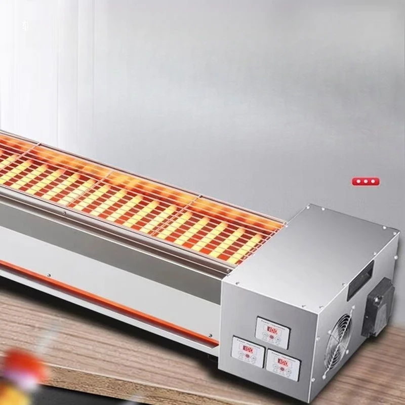 

Electric Grill Commercial Smokeless Electric Grilled Oysters Lamb Skewers Gluten