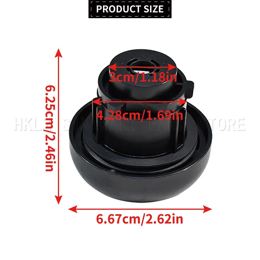 Anti Theft Diesel Fuel Cap With Lock And Keys 1715043 9C119K163AA For Ford Transit MK7 2006‑2014 Exterior Replacement Parts