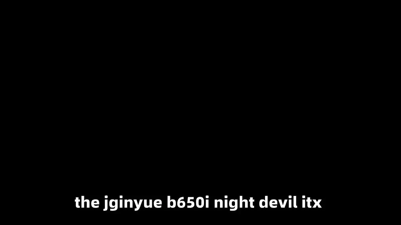 JGINYUE B650i Night Devil Mainboard ITX Mini DDR5 Computer AM5