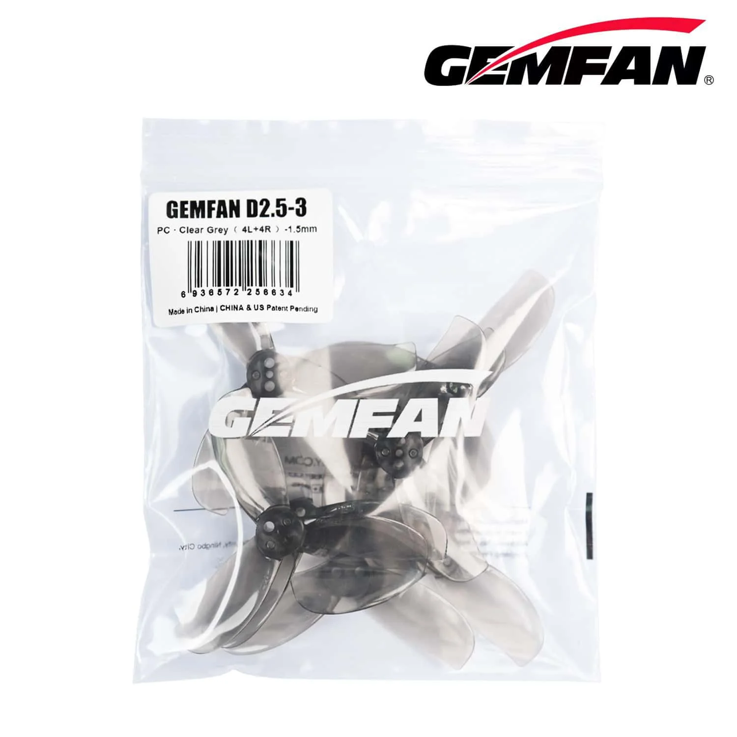 

4 пары GEMFAN D2.5-3 ПК 2,4 В шага CW CCW для двигателя передачи видео DJIO4 1404 4600 кВ