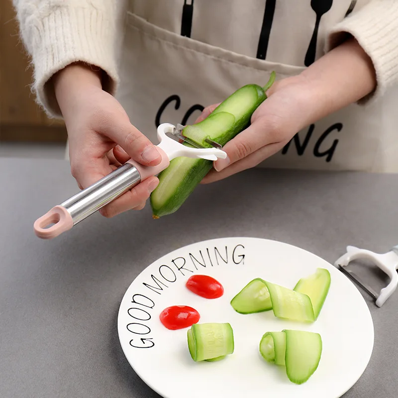 UtiOiler Multi-functional Paring knife Scraper for home kitchen Creative long handle potato peeler Peeling Apple tool Peeler