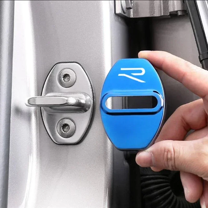 Protector de Cerradura de Puerta para Automóvil Volkswagen VW R Rline Golf Polo Passat Jetta Bora Sedan EOS CC Touareg Tiguan Sharan
